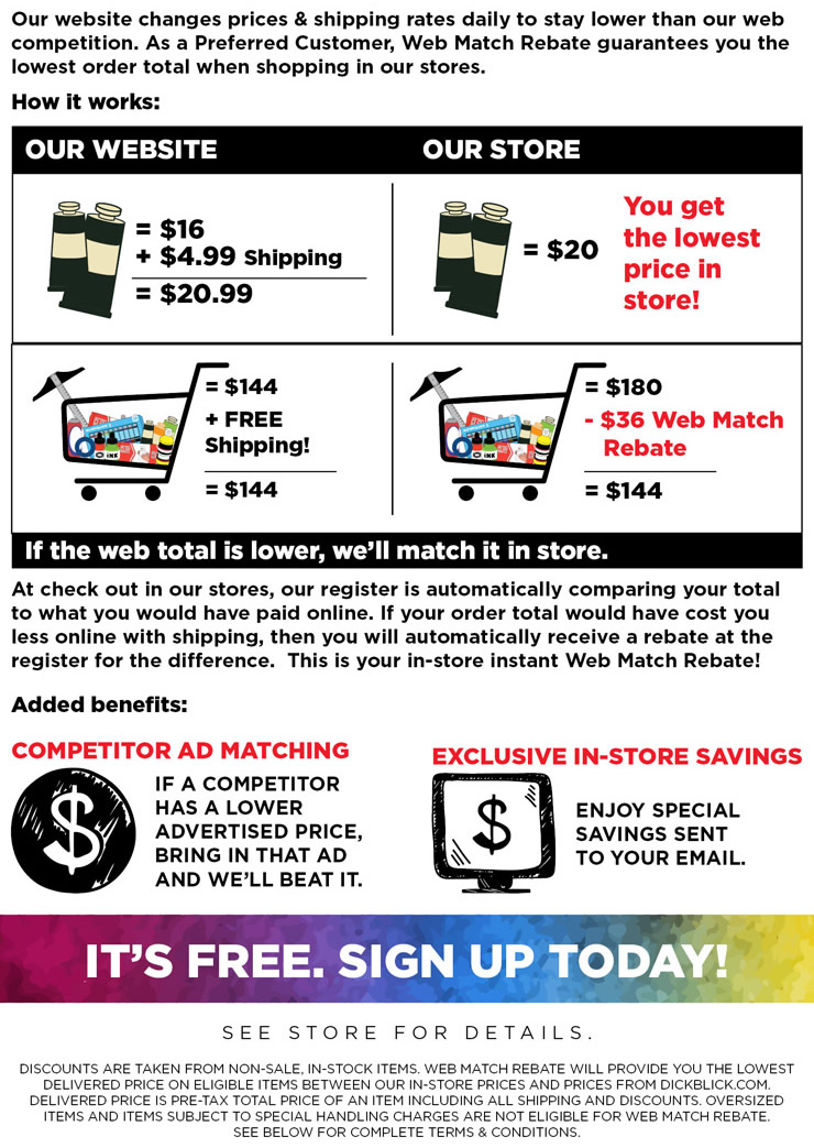 Stores Preferred Customers BLICK art materials