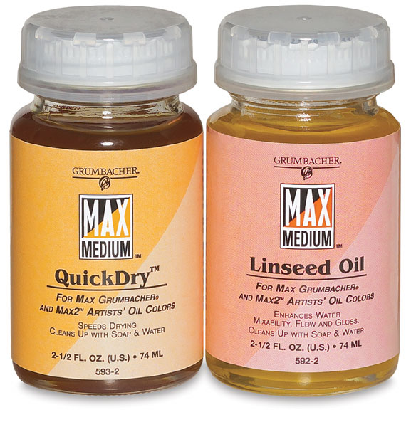 What is linseed oil used for in oil painting?