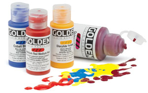 Golden Fluid Acrylics, 2380 Titanium White, 4 oz