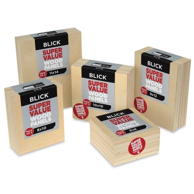 Blick Super Value Wood Panel Packs