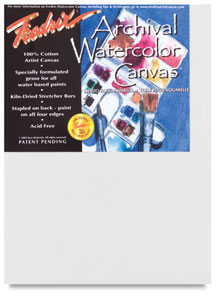 Fredrix Archival Stretched Watercolor Cotton Canvas, 20&quot x 24&quot
