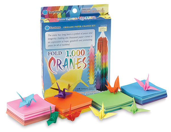 Kit Pour Créer Une Guirlande De 1000 Grues En Origami - 1020 Feuilles Colorées + Accessoires