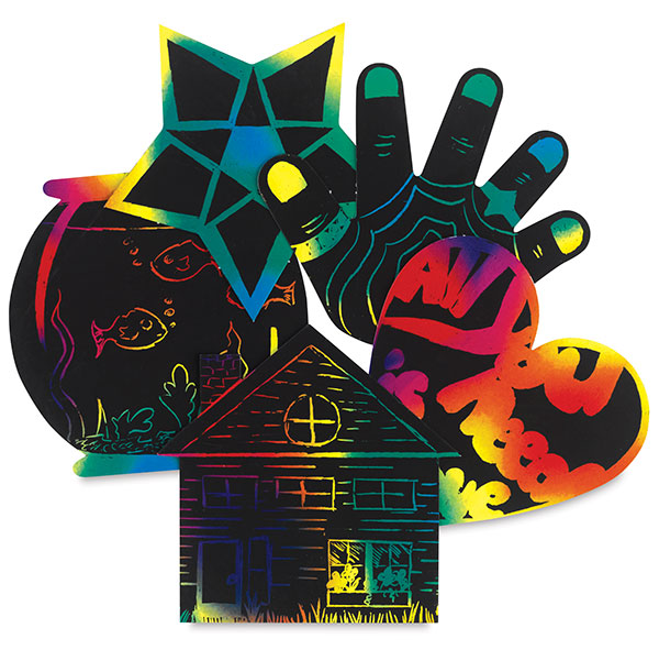 ScratchArt Scratchin' Shapes Group Packs BLICK art materials