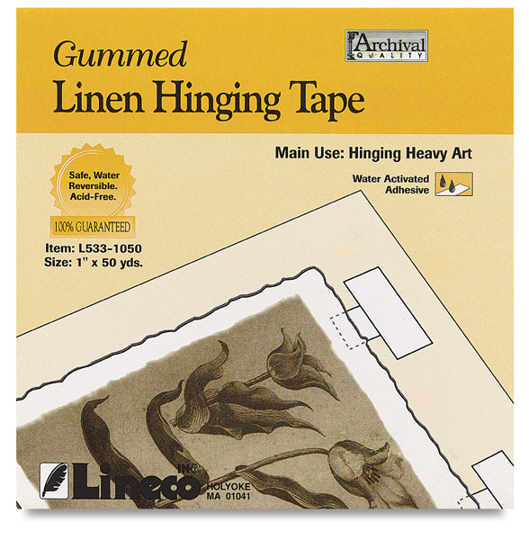 Lineco AcidFree Gummed Linen Tape BLICK art materials