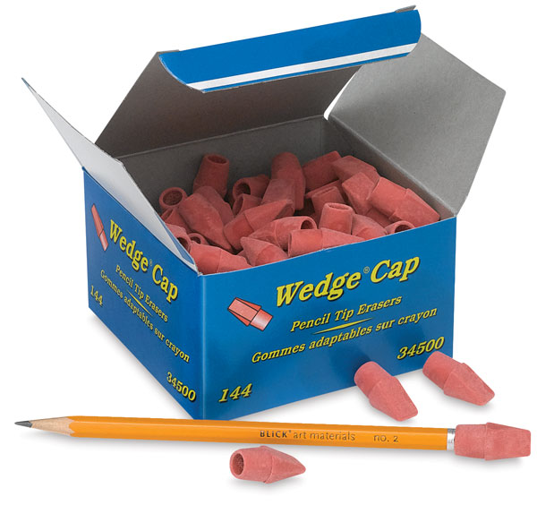 Pink Pencil Top Erasers BLICK art materials