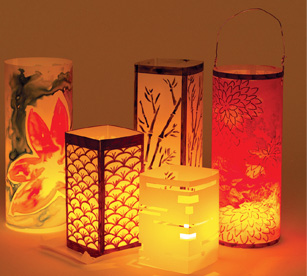 japanese floating lanterns