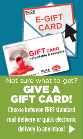 Give a Gift card, choose between free standard mail delivery or quick electronic delivery to any inbox