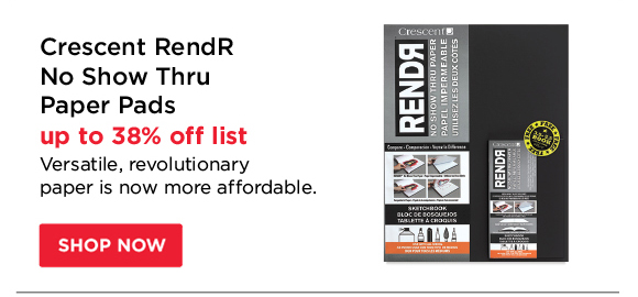 Crescent RendR No Show Thru Paper Pads - up to 38% off list - Versatile, revolutionary paper is now more affordable.