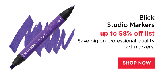 Blick Studio Markers - up to 58% off list - Save big on professional-quality art markers.