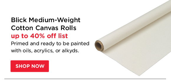 Blick Medium-Weight Cotton Canvas Rolls - up to 40% off list