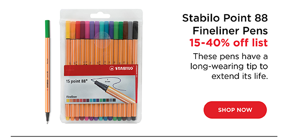 Stabilo Point 88 Fineliner Pens