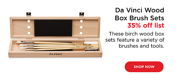 Da Vinci Wood Box Brush Sets