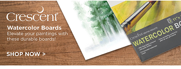 Crescent Watercolor Boards - Elevate your paintings with these durable boards.