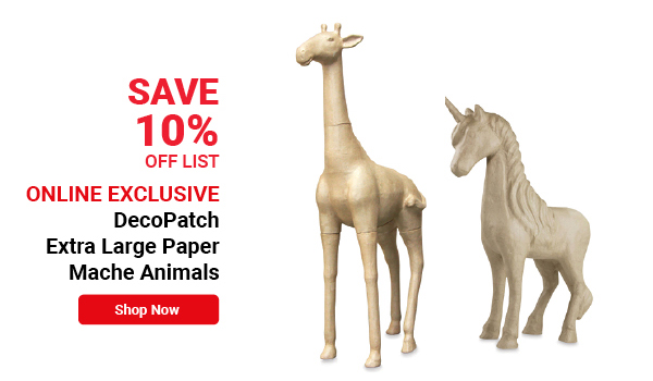 DecoPatch Extra Large Paper Mache Animals