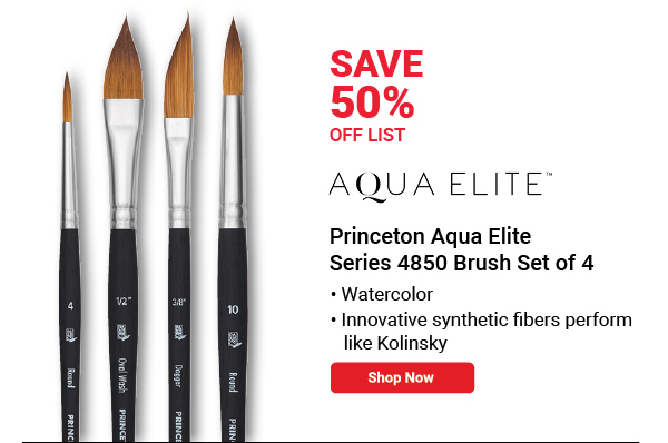 Princeton Artist Brush Co. Aqua Elite 4850 Series, 4-Piece