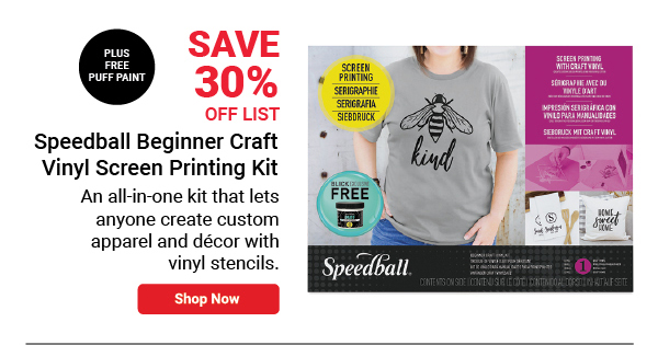 Speedball Beginner Screen Printing Craft Vinyl Kit, E-commerce