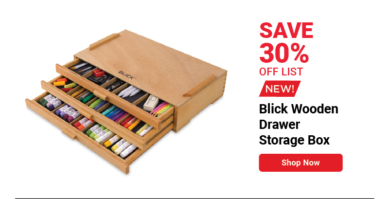 Blick Wooden Drawer Storage Box