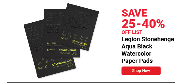 Legion Stonehenge Aqua Black Watercolor Paper Pads