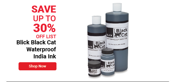 Blick Black Cat Waterproof India Ink