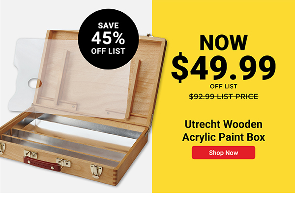 Utrecht Wooden Acrylic Paint Box