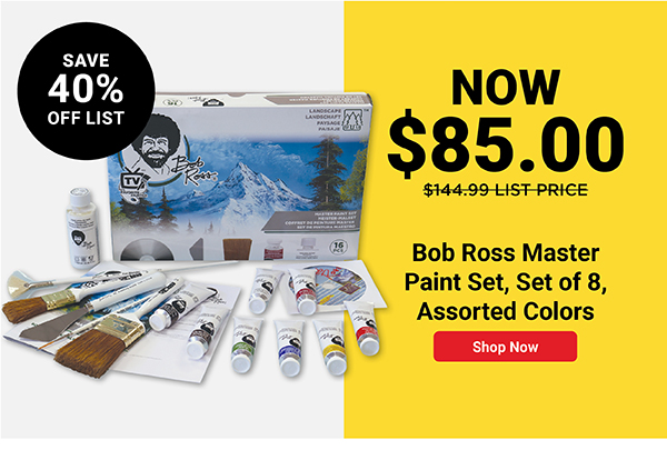 Bob Ross Master Paint Set - Set of 8, Assorted Colors