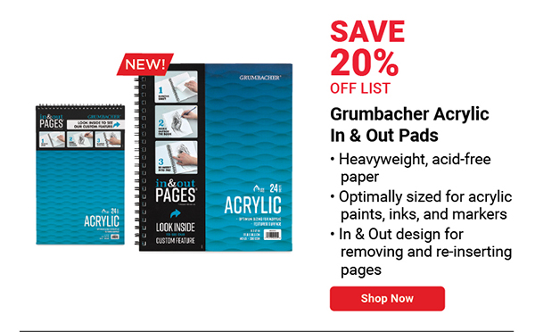 NEW! Grumbacher Acrylic In & Out Pads