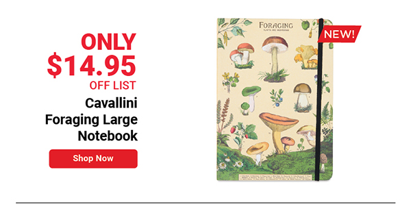 Cavallini Foraging Large Notebook