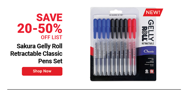 Sakura Gelly Roll Retractable Classic Pens Set