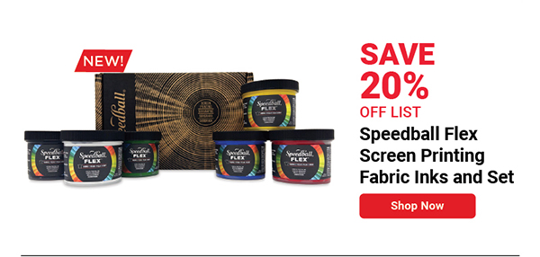 Speedball Flex Screen Printing Fabric Inks and Set