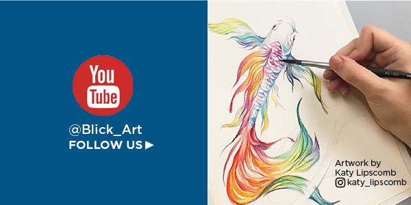 Follow us on YouTube at @BlickArt