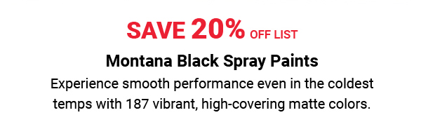 Montana Black Spray Paints