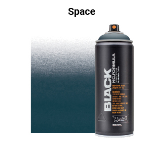 Montana Black Spray Paint - Space, 400 ml can