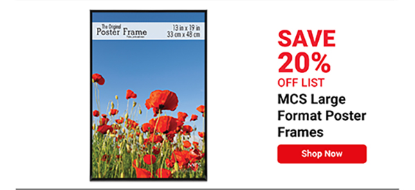 MCS Large Format Poster Frames