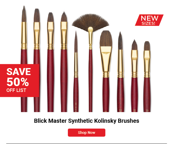 Blick Master Synthetic Kolinsky Brushes