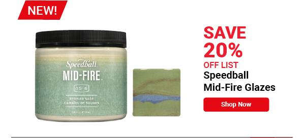 NEW! Speedball Mid-Fire Glazes