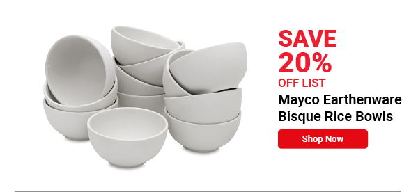 Mayco Earthenware Bisque Rice Bowls