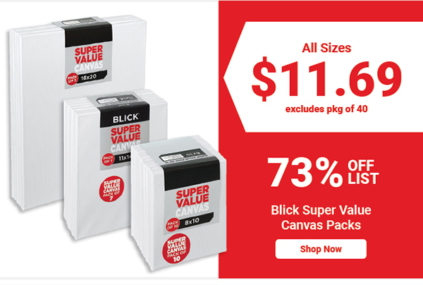 Blick Super Value Canvas Packs