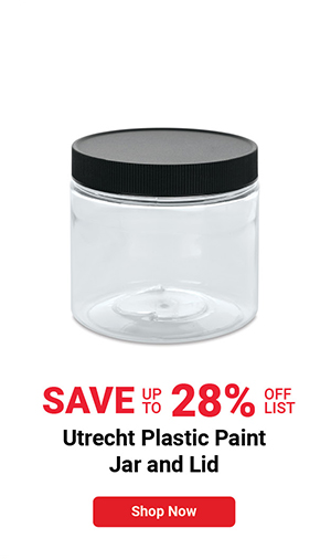 Utrecht Plastic Paint Jar and Lid