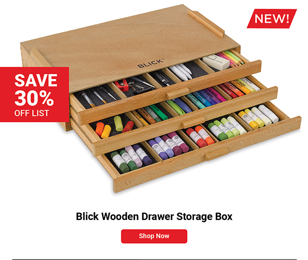 Blick Wooden Drawer Storage Box