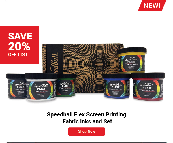 Speedball Flex Screen Printing Fabric Inks and Set