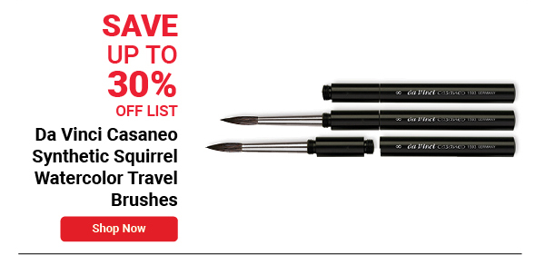 Da Vinci Casaneo Synthetic Squirrel Watercolor Travel Brushes