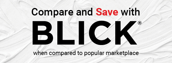 Compare and Save with Blick when compared to popular marketplace