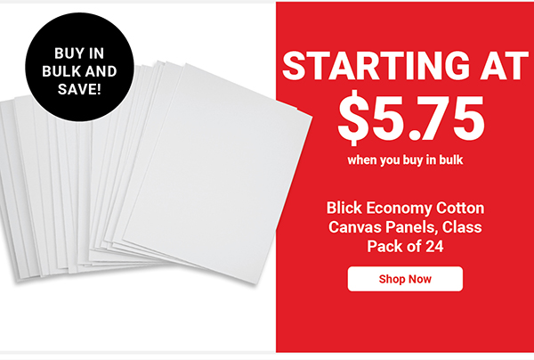 Blick Economy Cotton Canvas Panel Classroom Packs