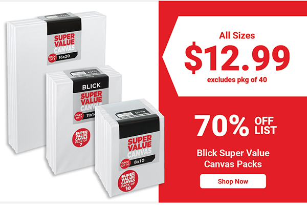 Blick Super Value Canvas Packs