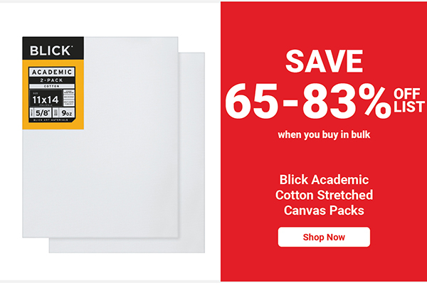 Blick Academic Cotton Stretched Canvas Packs