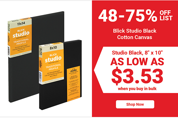 Blick Studio Black Cotton Canvas