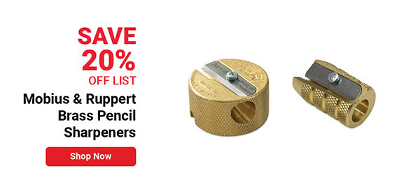 Mobius & Ruppert Brass Pencil Sharpeners