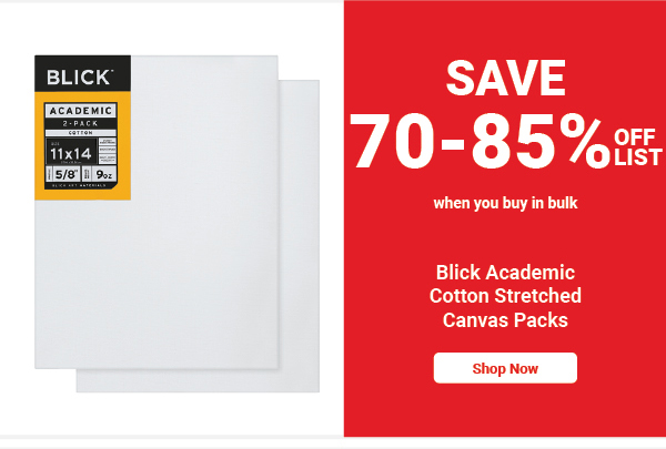 Blick Academic Cotton Stretched Canvas Packs