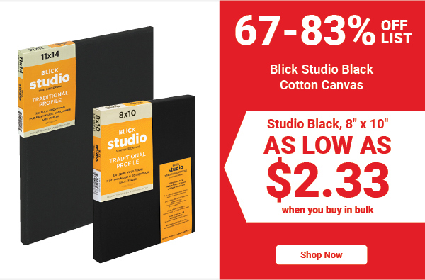 Blick Studio Black Cotton Canvas