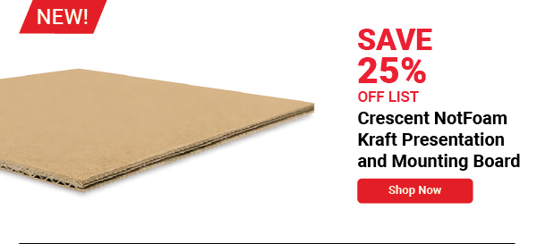 Crescent NotFoam Kraft Presentation and Mounting Board